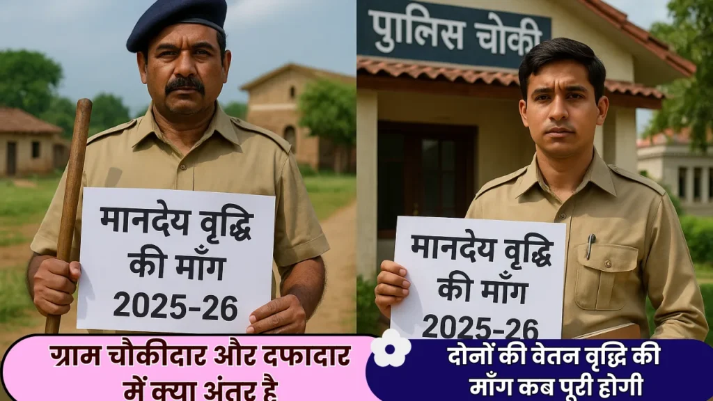 What is the difference between a village chowkidar and a dafadar