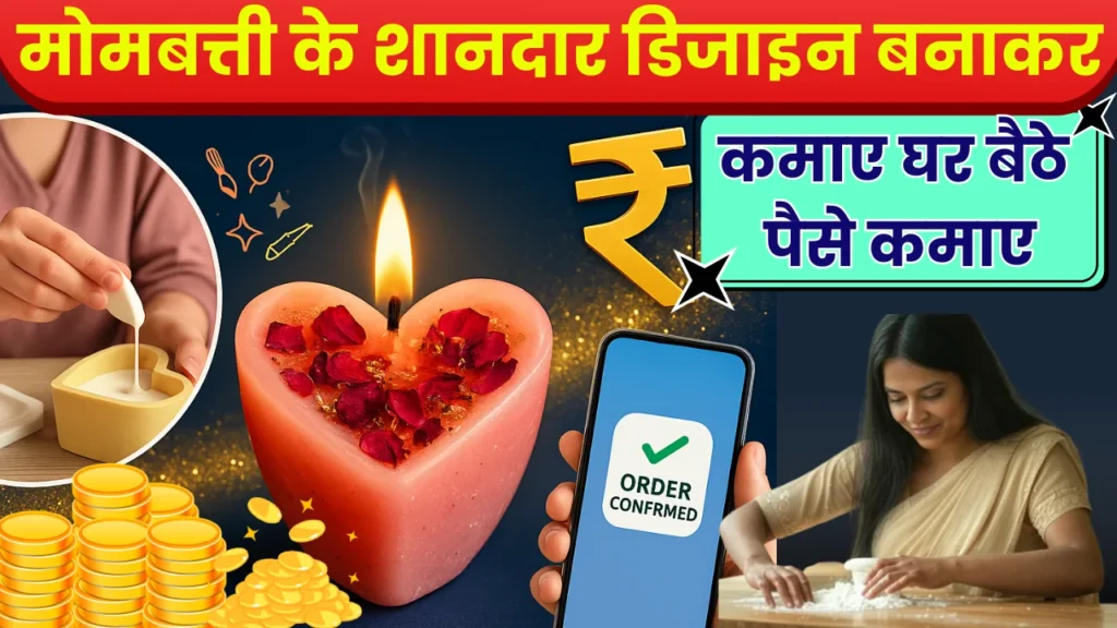 Earn money sitting at home by making amazing candle designs